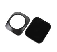 CCYLEZ Capucha de Lente de Cámara Cuadrada, Protector de Sombra de Lente de Aleación de Aluminio para Cámaras DSLR, con Interfaz Giratoria de Hilo, Seguro sin Tambalearse (52 mm)