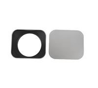 CCYLEZ Capucha de Lente de Cámara Cuadrada, Protector de Sombra de Lente de Aleación de Aluminio para Cámaras DSLR, con Interfaz Giratoria de Hilo, Seguro sin Tambalearse (58MM)