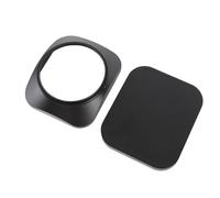 CCYLEZ Capucha de Lente de Cámara Cuadrada, Protector de Sombra de Lente de Aleación de Aluminio para Cámaras DSLR, con Interfaz Giratoria de Hilo, Seguro sin Tambalearse (58MM)