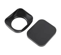 CCYLEZ Capucha de Lente de Cámara Cuadrada, Protector de Sombra de Lente de Aleación de Aluminio para Cámaras DSLR, con Interfaz Giratoria de Hilo, Seguro sin Tambalearse (43MM)