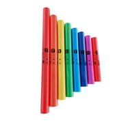 CCYLEZ Colorido Juego de Tubos de Sonido Musical de 8 Tonos | Kit de Instrumentos de Percusión para el Aula y el hogar. (sin cuerda)