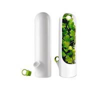 CCYLEZ Conservador de Hierbas de Vidrio, Conservador de Hierbas para Cilantro, Menta, perejil, espárragos, Almacenamiento de Hierbas para el hogar, Mantiene Las Verduras Frescas