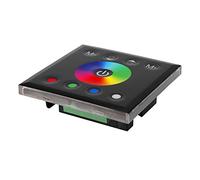 CCYLEZ Controlador de Panel Táctil LED con Función de Atenuación (BLACK) | Material ABS, diseño táctil capacitivo, tamaño compacto, fácil instalación, compatible con tiras de LED