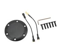 CCYLEZ Cubierta de Bocina para Volante 6 Agujeros Negro Elegante Duradero