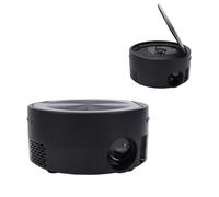 CCYLEZ de DVD, Reproductor de DVD Portátil 1080P HD Incorporado con Lente de Enfoque Corto y Parlantes Estéreo Duales, para Entretenimiento en el Hogar y Películas Al Aire Libre (Enchufe de la UE)