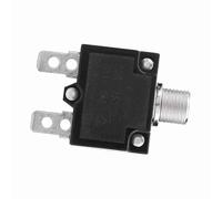 CCYLEZ Disyuntor de Interruptor Térmico de Reinicio, Protector de Sobrecarga Duradero para Uso Automotriz e Industrial, Diseño Compacto, CA 125/250 V, Negro (10A)