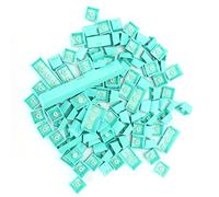CCYLEZ Keycaps PBT 108 Teclas Diseño Ergonómico Keycap de Juego Colorido para Teclado Mecánico 61/64/87/104/108(Cian)