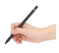 CCYLEZ Lápiz de Pantalla Táctil, Punta Fina Q Stylus Escribir sin Problemas Punta de Fibra Silenciosa Precisa, Antiarañazos Lápiz de Escritura de PC Colorido para Tabletas Y Teléfonos(Negro)
