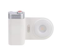 CCYLEZ Luz de Relleno Magnética para Teléfono con Mango de Zoom, CRI96+ Ajustable de 2500-9000K, Luz de Video y Flash de Modo Dual, Tipo C para Vlogging Fotografía en Vivo