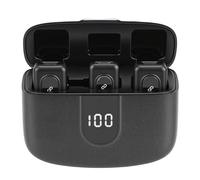 CCYLEZ Micrófono Lavalier Inalámbrico 2.4G, Tecnología de Reducción de Ruido y Transmisión de Sonido en Tiempo Real, con Reverberación Incorporada, Micrófono de Solapa con Clips para