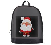 CCYLEZ Mochila para Portátil con Pantalla a Todo Color, Mochila Programable, Texto Personalizable, Animaciones, Imágenes, Mochila de Viaje para Portátil para Hombre Mujer, Negro