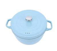 CCYLEZ Olla de Hierro Fundido Esmaltado con Tapa, Horno Holandés Antiadherente de Doble para Estufas de Inducción de Gas, Utensilios de Cocina de Cocción Lenta Aptos para Horno