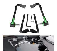 CCYLEZ Protector de Empuñadura de Motocicleta CNC, Protectores de Freno de Motocicleta Duraderos para Manillar de 22mm, Elegante Diseño de Aleación de Aluminio y Plástico (GREEN)