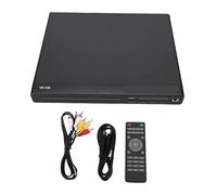 CCYLEZ Reproductor de DVD, Interfaz Multimedia HD 1080P Reproductor de CD Estéreo Doméstico Pequeño con Control Remoto de Reproducción de MP3 USB, para TV con Interfaz de Video (Enchufe de la UE)