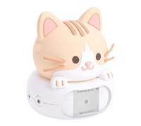 CCYLEZ Robot de Escritorio de Aprendizaje Inteligente con IA | Lindo Compañero de Voz con Luz Nocturna para la Cabecera del Hogar (Gato)