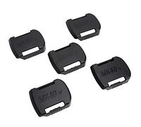 CCYLEZ Soporte de Batería de Litio para 40V, Ranuras para Batería ABS Duraderas, Organiza Eficientemente 5 Baterías para Talleres, Negro