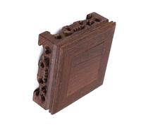 CCYLEZ Soporte Delicado del Florero de la Tetera de la Base Cuadrada de Madera Sólida para la Decoración del Hogar con Estilo Retro (Largo 10 ancho 10 alto 3.7)