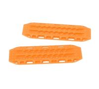 CCYLEZ Tablero de Recuperación RC Antideslizante para Orugas SCX24 1/24, Escalera de de Plástico Duradero, Mejora la Navegación de Obstáculos, Paquete de 2 (Orange)