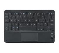 CCYLEZ Teclado Inalámbrico Bluetooth, Teclado Portátil Delgado, Teclado Universal, Teclado Pequeño, con Panel Táctil Incorporado, Diseño De Pies, para Computadora Portátil, Computadora, Escritorio