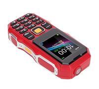 CCYLEZ Teléfono Móvil para Personas Mayores, Cámara de 0,3 MP, Teléfono Móvil para Personas Mayores con Marcación Familiar, Señal Fuerte de 1,8 Pulgadas para Escuchar Noticias (Rojo)