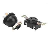 CCYLEZ Toma de Corriente de 3 Huecos, Enchufe de Cobre, para Generador | Carcasa duradera y resistente a químicos, se adapta a motores de gasolina, compatible con 3/5/6.5/8KW