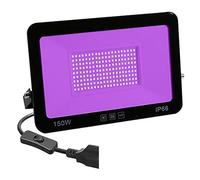 CCZRD 50W 100W Luz De Inundación UV AC Reflector For Exteriores 395nm Lámpara De Escenario Fluorescente Ultravioleta Fiesta Blacklight Murales Fluorescentes(150W)