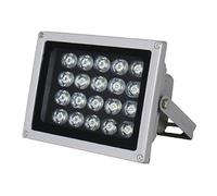 CCZRD AC85-260V RGB LED Luz De Inundación IP68 Impermeable Al Aire Libre Reflector Reflector De Pared Lámpara 6w 12w 20w 30w 50w 100w For Jardín(Grey,NO GROUND PLUG_20W)