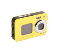 CCZRD Cámara Deportiva Subacuática 48MP 4K Salida De Vídeo Zoom Digital 16X Antivibración Vlog Impermeable Captura Fácilmente Momentos Maravillosos(Yellow)