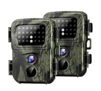 CCZRD Mini Cámara De Caza Rastreo, 20MP, 1080P, Cámaras Vida Silvestre, Visión Nocturna 850NM, Mini600, Animales, Seguimiento Vigilancia con Trampa Fotográfica(2PCS Mini600)