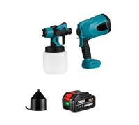 CCZRD PISTOLA DE PULVERIZACIÓN Eléctrica De 18V, 800 ML, 42000rpm, Pulverizador De Pintura Eléctrico Inalámbrico De Mano De Alta Potencia For Herramienta De Batería De 18V(1X388vf Battery Set)