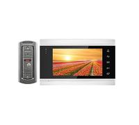 CCZRD Sistema De Intercomunicación Videoportero IP Inteligente WiFi Inalámbrico 7 Pulgadas con Cámara Timbre Cable 1080P, Compatible Desbloqueo Remoto Gama de Entornos Domésticos(1080P Not TF-02)