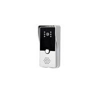CCZRD Sistema Video del Intercomunicador Timbre Teléfono De La Puerta 7 Pulgadas con Prenda Impermeable Charla Desbloqueo Cámara Gama de Entornos Domésticos(Single Doorbell)