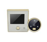 CCZRD Timbre De 4,3 Pulgadas, LCD Digital, Visor Mirilla 160 Grados, Monitoreo Visual Fotos, Cámara Ojo Gato Electrónico Gama de Entornos Domésticos