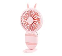 CCZRD Ventilador Con Forma De Dibujos Animados, Portátil USB Mano For Dormitorio Estudiantes, Miniventilador Viaje Al Aire Libre, 3 Velocidades Ajustables Refrigeración Rápida Eficaz Mantente Cómodo