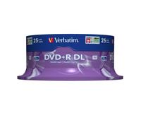 CD/DVD+R Doble Capa 8x 8.5GB (25 piezas) - VERBATIM