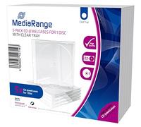 MediaRange Caja para CD BOX31-T, transparente, plástico, 1 disco