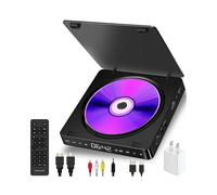 CD Player Home DVD/VCD Hd Video Dvd Player Hifi Stereo Speakers 1080P Portable DVD Player for TV(US Plug)