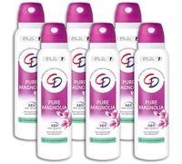 CD Pure Magnolia - Desodorante en spray (6 unidades, 150 ml, 6 unidades)