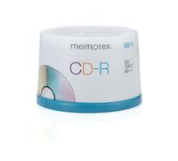 CD-R de datos Memorex de 700 MB/80 minutos, 52x, paquete de 50 unidades