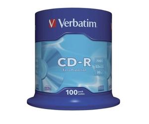 CD-R Verbatim Datalife 52X/ Tarrina-100uds