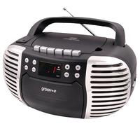 CD / Radio Retro Boombox Con Reproductor De Casete, Negro - GVPS813/BK