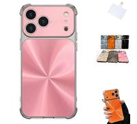 CD-Texture Case Cover Phone,Shockproof Protective Cover,Gradient Scratch-Proof Phone Case with Quad-Corner Drop-Proof & Full Camera Protection for iPhone17/16/15 Pro MAX (Pink, for 16)