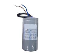 CD60 P2 250V AC 50/60Hz Condensador de arranque Arranque Carcasa de aluminio Núcleo de papel 75uF 100uF 150uF 200uF 250uF 300uF(CD60 P2 250V 150UF)