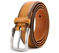 CdaTgley Cinturón De Cuero Para Hombre - Cinturón Con Hebilla De Pasador De 3,5 cm