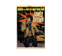 CDAXHOZ Póster de James Brown para pared, hotel, decoración de sala de estar, dormitorio, baño, bar, mostrador, póster de 40 x 60 cm, estilo sin marco