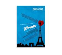 CDAXHOZ Póster de Paris, Je Taime para pared, hotel, decoración de sala de estar, dormitorio, baño, bar, mostrador, póster de 30 x 45 cm, estilo sin marco