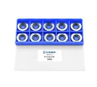 CDBP Ci0 16mm Diám. Redondo Insertos de carburo Cortadores Cuchillo para herramientas de torneado de madera, paquete de 10