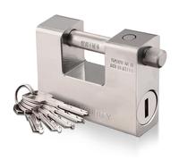 CDC DIGI 5 Llaves 1.1 KG Candado de Seguridad, Rectangular Super Resistente 20'40'Contenedor Garaje Garaje Persiana Cadena Candado,94 mm Candados de llav