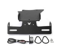 CDCZBJBVG Soporte para matrícula Motocicleta para Y&AMAHA para FZ6 S2 N/S 2004-2009 Guardabarros Limpio Trasero De Motocicleta Eliminador Marco De Placa De Matrícula Soporte De Luz