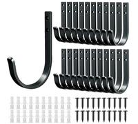 CDDCWZ 20 Piezas Percheros de Pared, Colgador de Pared, Perchas de Acero Inoxidable con Montaje en Pared para Colgar Chaquetas, Abrigos y Sombreros